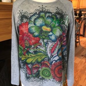 Desigual M lightweight sweater top EUC